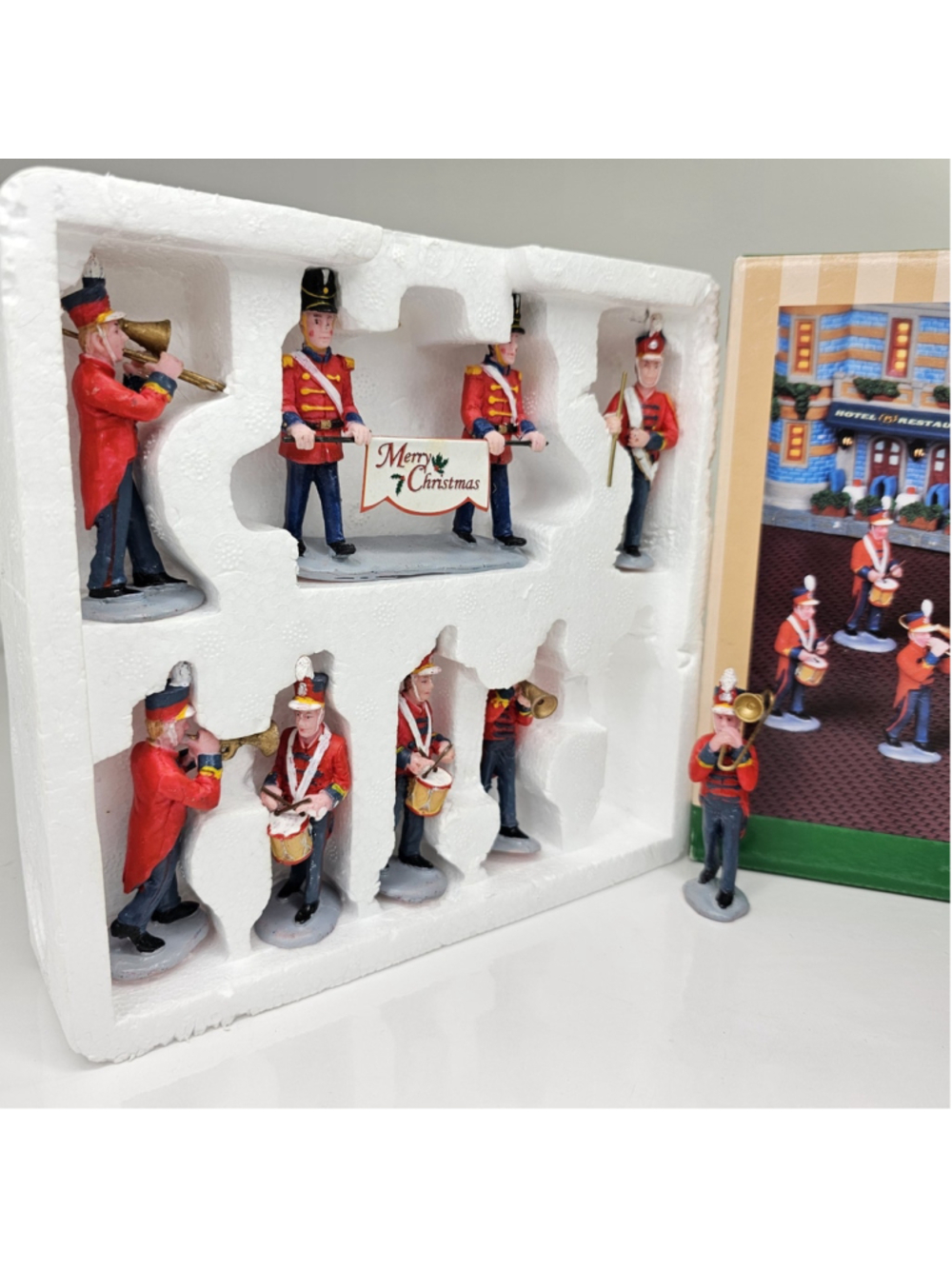 Lemax Christmas Parade Marching Band #23997 Table Accents 8 Pc Boxed 2009